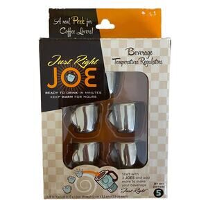 Just Right Joe Beverage Temperature Regulators Warm or Cold Set of 5
